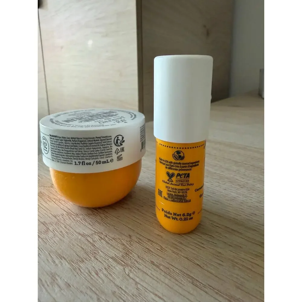 $58 Sol de Janeiro Bum Bum Trio Cream Oil Lip Balm Bundle New Authentic